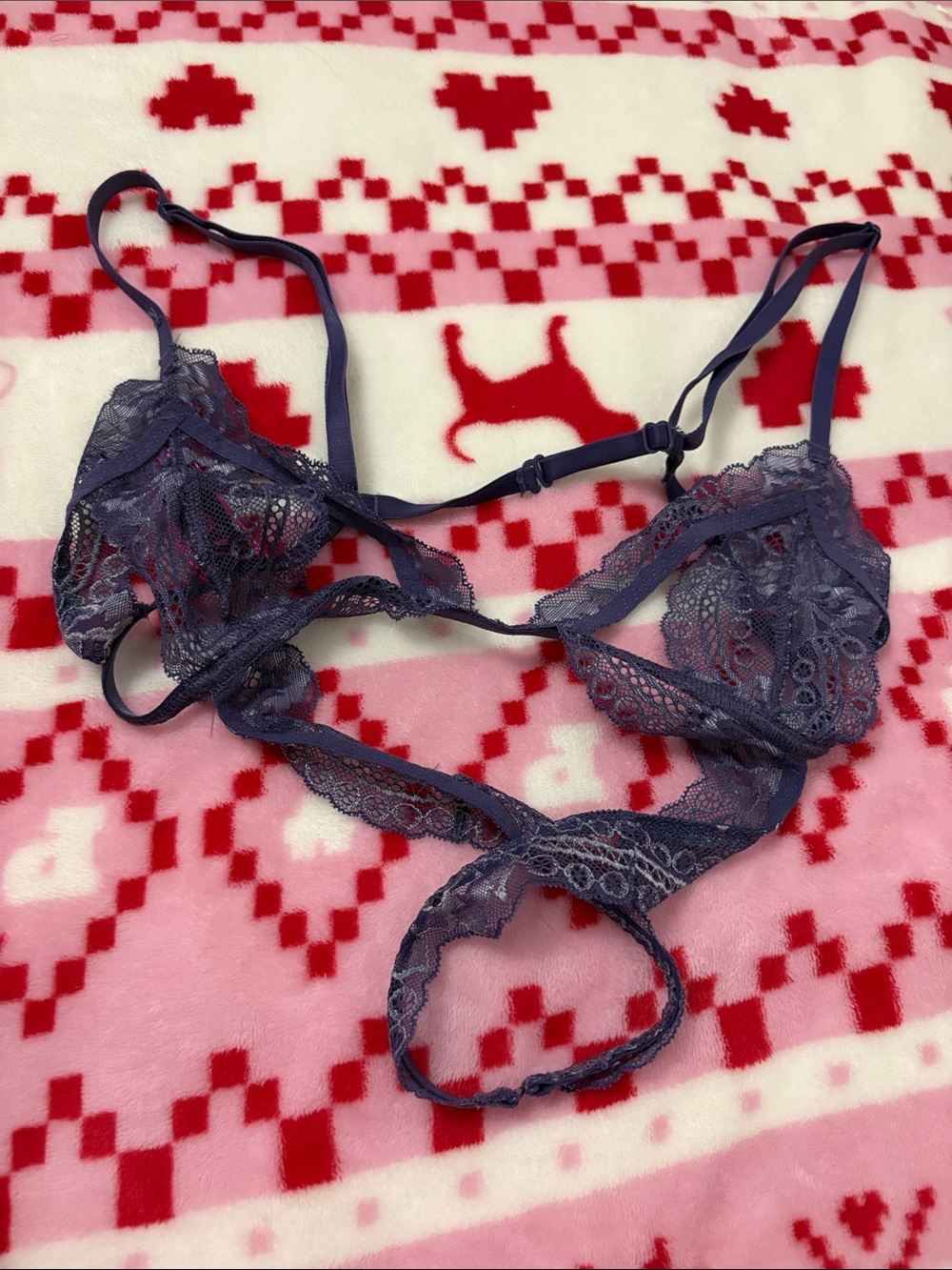 La Senza Blue Lingerie Set XS - Picture 7 of 11